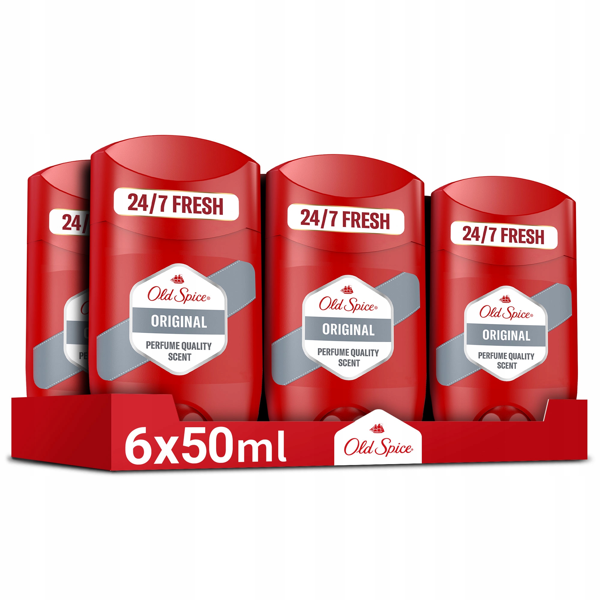 Old Spice Original dezodorant v tyčinke pre mužov 6 x 50 ml